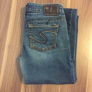 Silver Aiko Bootcut jean, size 27x35